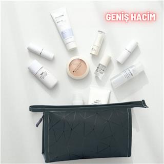 Makyaj Kozmetik Bakım Malzemesi Çantası Organizer Sıvı Dayanıklı Seyahat Çantası