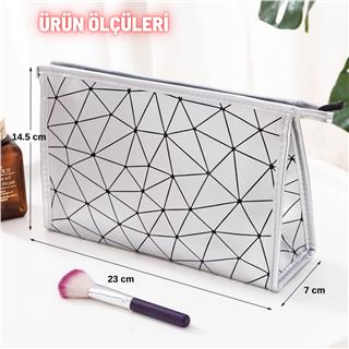 Makyaj Kozmetik Bakım Malzemesi Çantası Organizer Sıvı Dayanıklı Seyahat Çantası