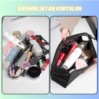 Makyaj Kozmetik Bakım Malzemesi Çantası Organizer Sıvı Dayanıklı Seyahat Çantası