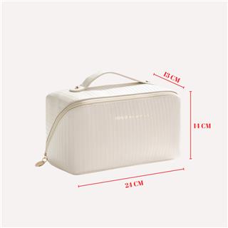 Makyaj Malzemesi Düzenleyici Çanta Sıvı Geçirmez Deri Seyahat Kozmetik Taşıma Çantası ve Organizer