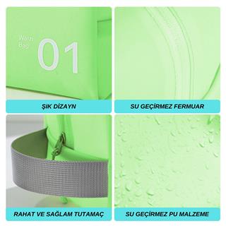 Makyaj Malzemesi Sıvı Dayanıklı Pvc Seyahat Plaj Havuz Fitness Kozmetik Taşıma Çantası