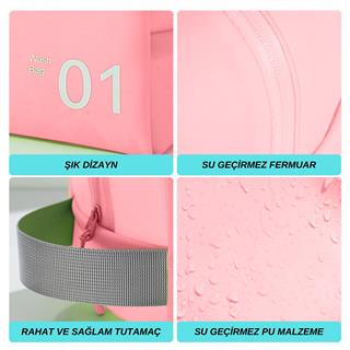 Makyaj Malzemesi Sıvı Dayanıklı Pvc Seyahat Plaj Havuz Fitness Kozmetik Taşıma Çantası