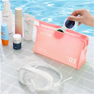 Makyaj Malzemesi Sıvı Dayanıklı Pvc Seyahat Plaj Havuz Fitness Kozmetik Taşıma Çantası