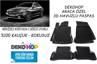 MERCEDES Oto Paspas Araca Özel 3D Havuzlu W205 KASA C SERİSİ