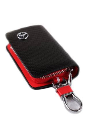 Mercedes Uyumlu Karbon Desen Deri Cüzdan Anahtarlık