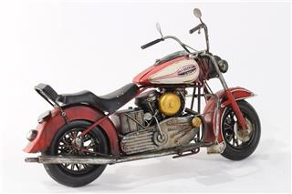 Metal Klasik Vintage Retro Motosiklet Büyük Boy
