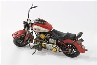 Metal Klasik Vintage Retro Motosiklet Büyük Boy