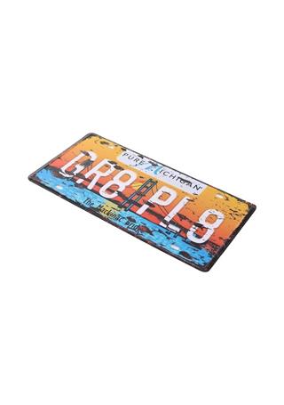 Metal Retro Dekor Duvar Süsü Metal Tabela 30X15 Cm