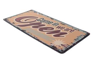 Metal Tabela Dekoratif Retro Dekor Duvar Süsü 30X15 Cm