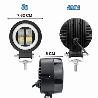 Motosiklet Atv Sis Farı Angelli 1 ADET SET ANGEL RENK SEÇENEKLİ
