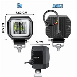 Motosiklet Atv Sis Farı Angelli 1 ADET SET ANGEL RENK SEÇENEKLİ