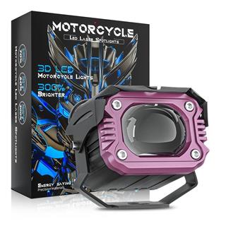 Motosiklet Çakar Modlu Lazer Led Sis Farı 1 ADET Çift Renk Beyaz Sarı Ultra Güçlü Sis Farı