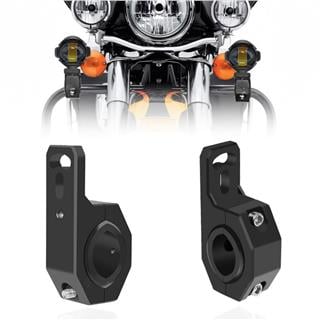 Motosiklet Gidon Koruma Demiri Sis Farı 2 ADET Montaj Ayağı Braket Alüminyum 18-32mm Ayarlanabilir