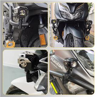 Motosiklet Gidon Koruma Demiri Sis Farı Montaj Ayağı 2 ADET Alüminyum Braket 18-32mm Ayarlanabilir