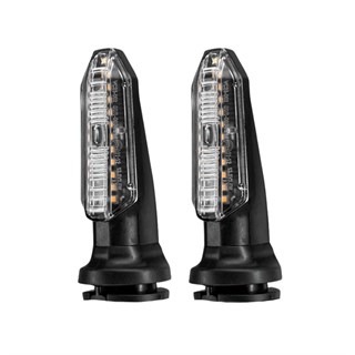 Motosiklet LED Ön Sinyal Lambası Gündüz Led Ve Kayan Sinyal Sarı/Amber 