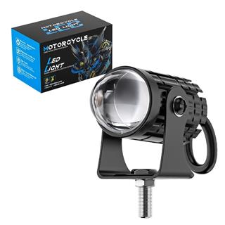 Motosiklet Sis Farı 2 ADET Delici Yüksek Parlak Beyaz Sarı Çift Renk Spot Led Far 