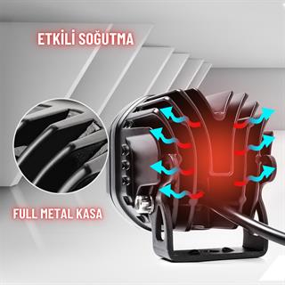 Motosiklet Sis Farı Full Set Tüm Montaj Aparatları ve Sis Farı Takımı Kablo Seti ile Kolay Kurulum 