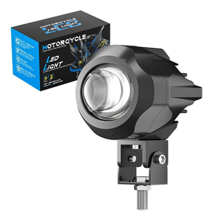 Motosiklet Sis Farı Spot Led Beyaz Sarı Renk Metal Kasa 2 ADET Takım Motosiklet Ekipman Lamba