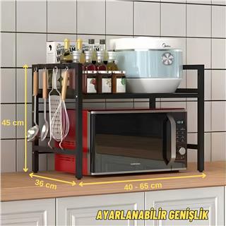 Mutfak ve Ofis Tezgah Üstü Düzenleyici Ayarlanabilir Metal Raf Organizer