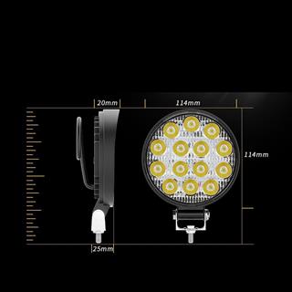 Off Road 14 Led 42 Watt Yuvarlak Traktör Tır Kamyon Tekne Sis Farı Projektör Çalışma Lambası 1 Adet