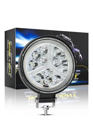 Off Road 16 Led Çalışma Lambası DRL Sarı Renk Sinyal Flash Arazi Aracı Tır Kamyon Tekne Sis Farı