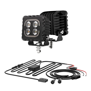 Off Road 3 inç Led Aydınlatma Kaput Üstü Led Tampon Gündüz Led Ve Sis Farı Projektör Lambası Seti