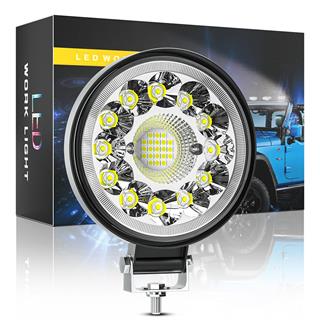 Off Road 33 Led 99 Watt Yuvarlak Traktör Tır Kamyon Tekne Sis Farı Projektör Çalışma Lambası 1 Adet