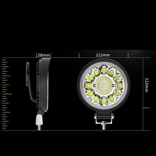 Off Road 33 Led 99 Watt Yuvarlak Traktör Tır Kamyon Tekne Sis Farı Projektör Çalışma Lambası 1 Adet