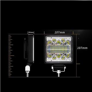Off Road 34 Led 102 Watt Çift Renk Bayaz Sarı Traktör Tır Kamyon Tekne Sis Farı Projektör Çalışma Lambası