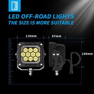 Off Road 4 inç  Led Aydınlatma Kaput Üstü Led  Tampon Gündüz Led Ve Sis Farı Projektör Lambası Seti