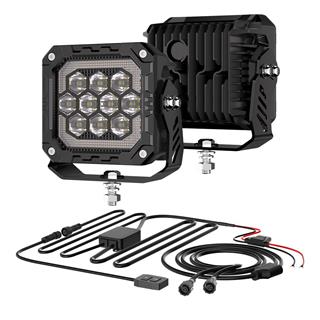 Off Road 4 inç  Led Aydınlatma Kaput Üstü Led  Tampon Gündüz Led Ve Sis Farı Projektör Lambası Seti