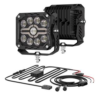 Off Road 4 inç  Led Aydınlatma Kaput Üstü Ve Tampon Gündüz Led Ve Sis Farı Lamba Kombinasyon Seti 