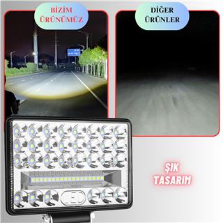 Off Road 5 inç Led Çalışma Lambası 12-24V  Traktör Tır Kamyon ATV Yüksek Performanslı Sis Farı Metal Kasa