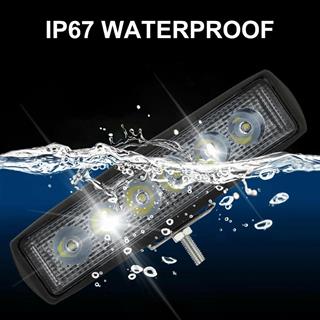 Off Road 6 inç 18 W 6 LED Plastik Kasa Mini Led Bar Oto Gündüz Led Sis Farı  1 Adet