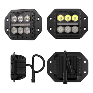 Off Road Araçlar İçin 3 İnç Tampon Gömme Çalışma Lambası Gündüz Ledli Sis Ve İkaz Lambası