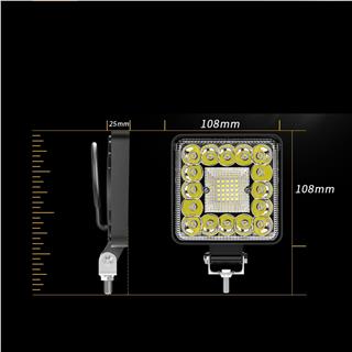 Off Road Beyaz Işık 12-24 Volt Projektör Sis Farı 41 Led 123 Watt  Oto Çalışma Lambası