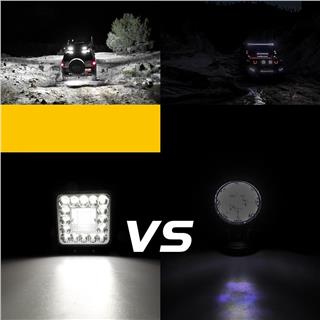 Off Road Beyaz Işık 12-24 Volt Projektör Sis Farı 41 Led 123 Watt  Oto Çalışma Lambası