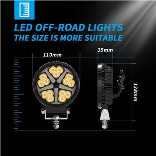 Off Road Çalışma Lambası ve Sis Farı 4 inç Selamlamalı Çakar İkaz Gündüz Led DRL 2 Mod 12/24 V 