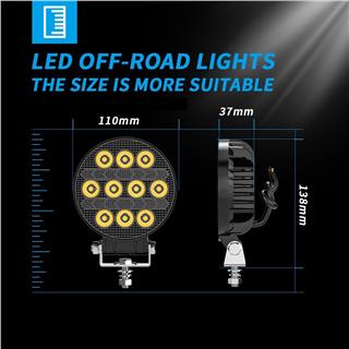 Off Road Çalışma Lambası ve Sis Farı 4 inç Selamlamalı Çakar İkaz Gündüz Led DRL 2 Mod 12/24 V 