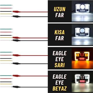 Off Road Delici Sis Farı Skull Angel Animasyon Led 55W Çalışma Lambası Ve Sis Farı