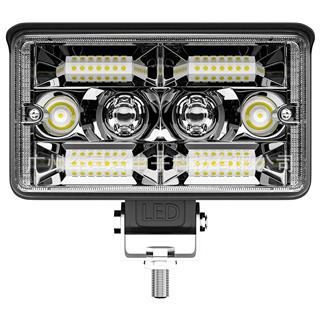 Off Road Delici Spotled 4 İnç 130 Watt Çift Renk Beyaz Sarı Çalışma Lambası Ve Sis Farı