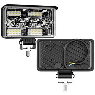 Off Road Delici Spotled 4 İnç 130 Watt Çift Renk Beyaz Sarı Çalışma Lambası Ve Sis Farı