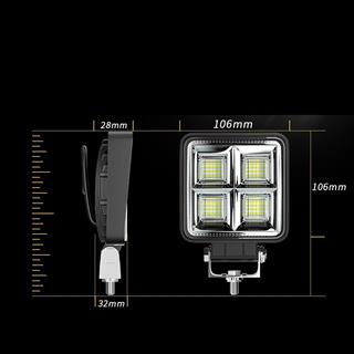 Off Road Geniş Açı 4 inç 64 Led İş Makinesi Kamyon Traktör Projektör Çalışma Sis Lambası  1 Adet
