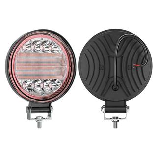 Off Road Gündüz Ve Projektör Sis Farı DRL KIRMIZI Beyaz Yuvarlak 4 inç 72 W Oto Çalışma Lambası