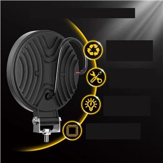Off Road Gündüz Ve Projektör Sis Farı DRL KIRMIZI Beyaz Yuvarlak 4 inç 72 W Oto Çalışma Lambası