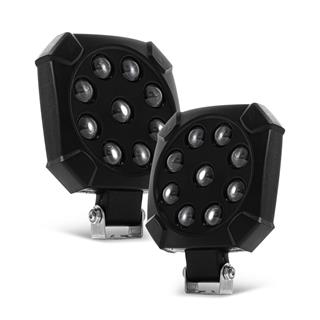 Off Road İş Makinesi Kamyon Traktör Projektör Çalışma Sis Lambası 9 LED Plastik Kasa 1 ADET