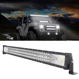 Off Road Kamyon Traktör 80 cm 3 Sıra Led Bar Tek Renk Beyaz 12-24 Tepe Çalışma Lambası