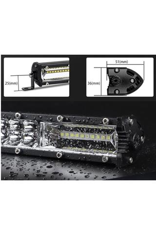 Off Road Led Bar Çift Sıra 110 Cm Beyaz Sarı Mod