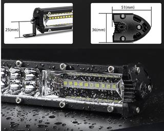 Off Road Led Bar Çift Sıra 50 Cm  Beyaz Sarı Mod