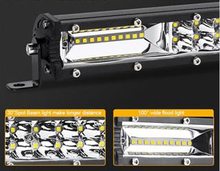Off Road Led Bar Çift Sıra 50 Cm  Beyaz Sarı Mod